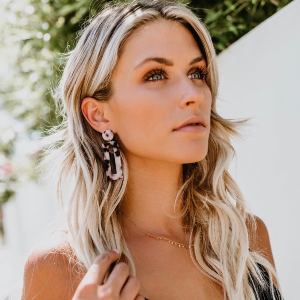 Tortoise shell earrings